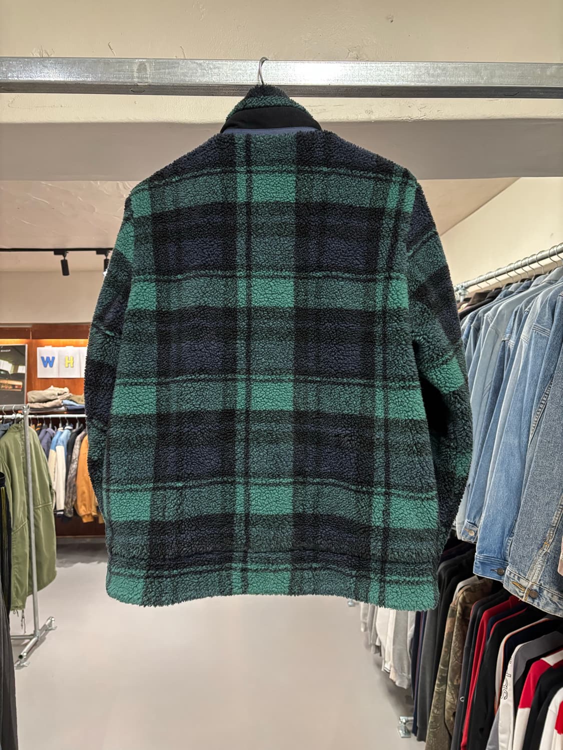에디바우어 타탄 체크 쉐르파 자켓 상품이미지5