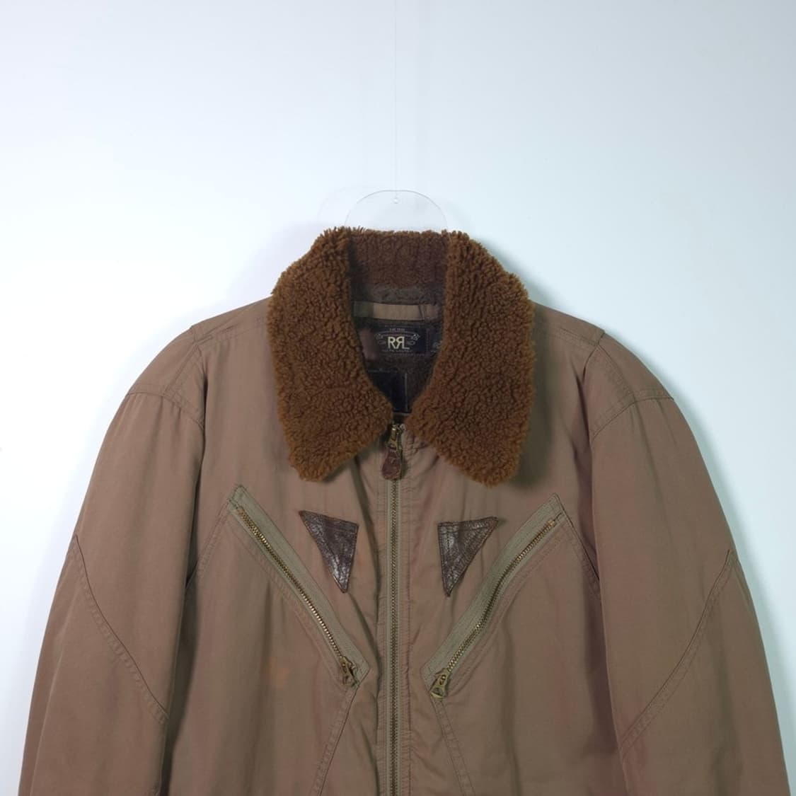 RRL 더블알엘 쉐어링 카라 B-15 타입 플라이트 자켓 M 상품이미지3