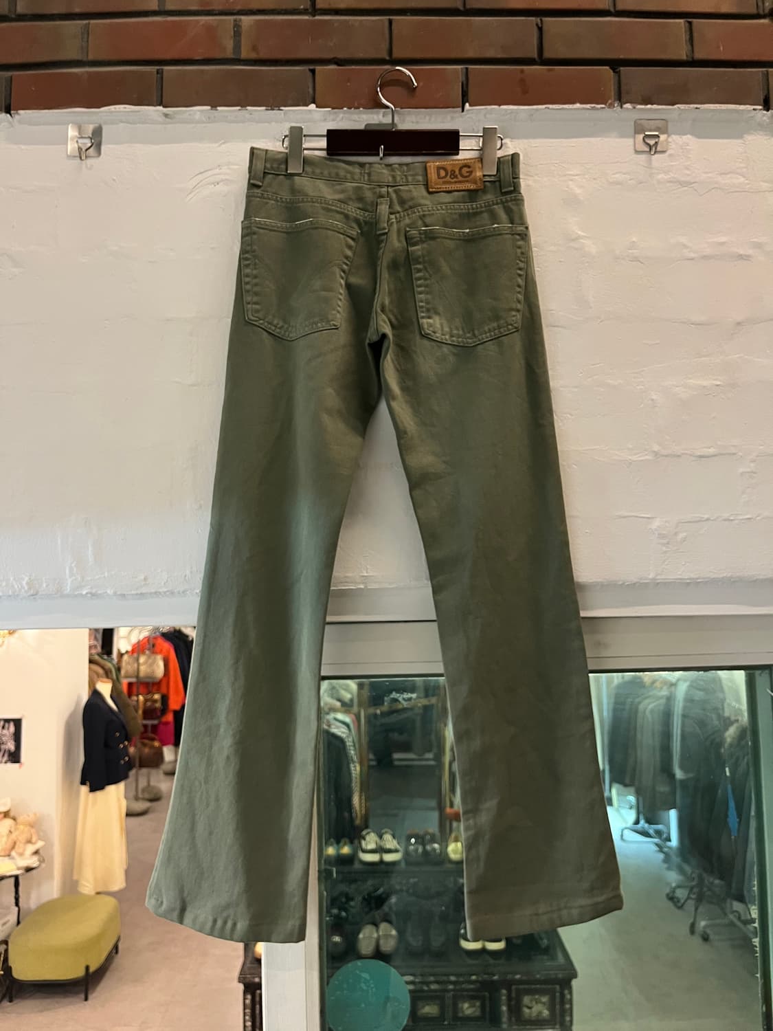 Dolce&Gabbana 빈티지 올리브 그린 부츠컷 진 상품이미지8