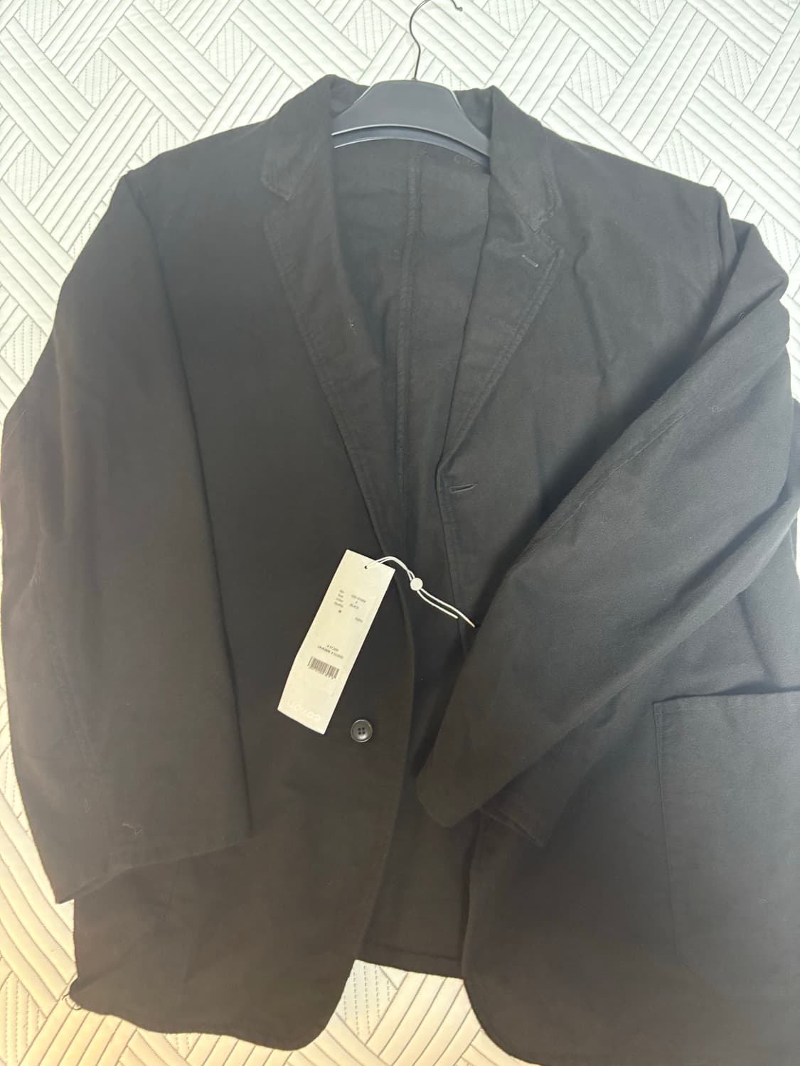 2사이즈) 코모리 25AW 코튼넬자켓 블랙 상품이미지2