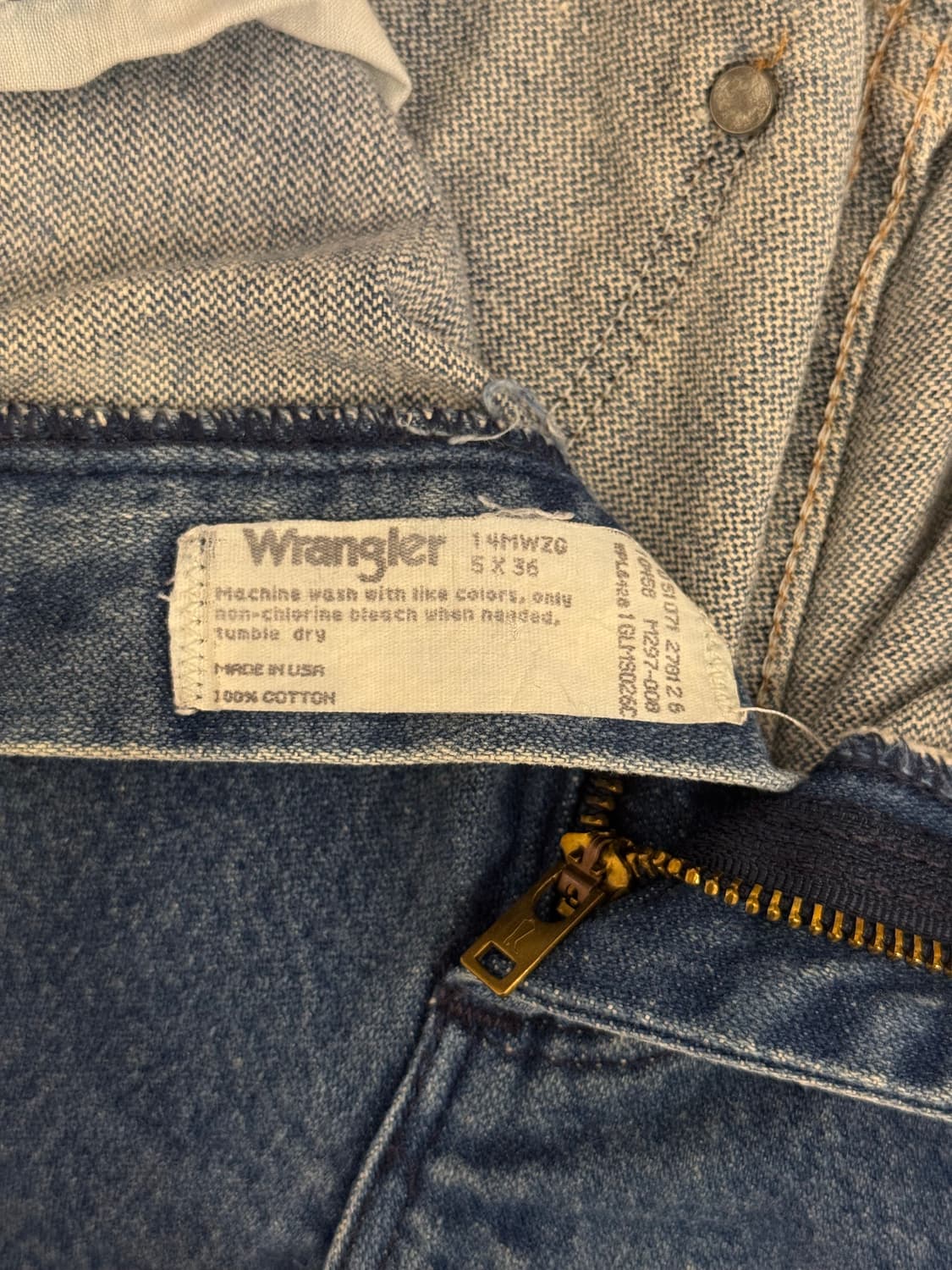 26) 90s USA Wrangler Straight Jeans 상품이미지7