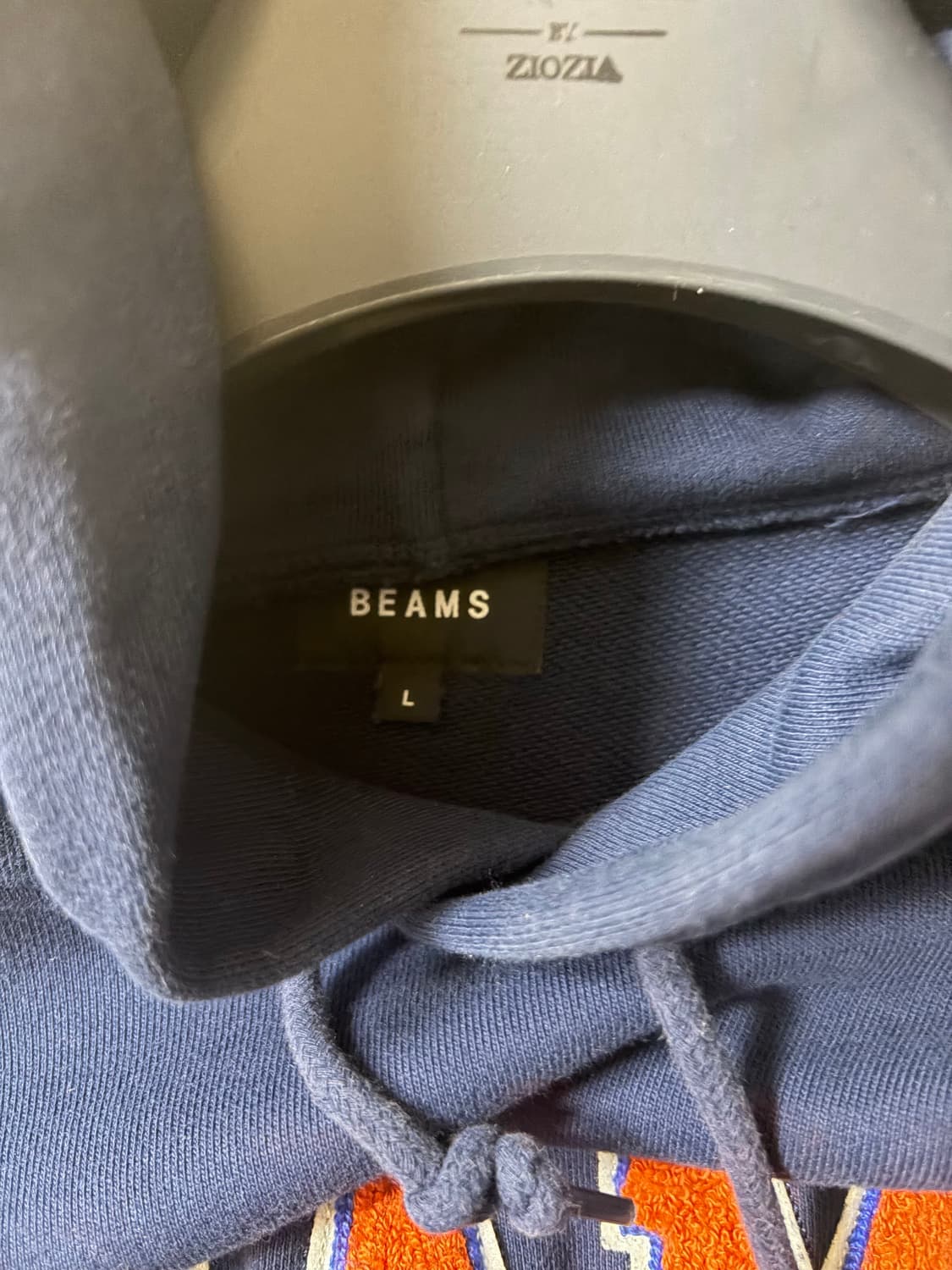 빔즈 베이직 후드티 네이비 L사이즈  상품이미지4