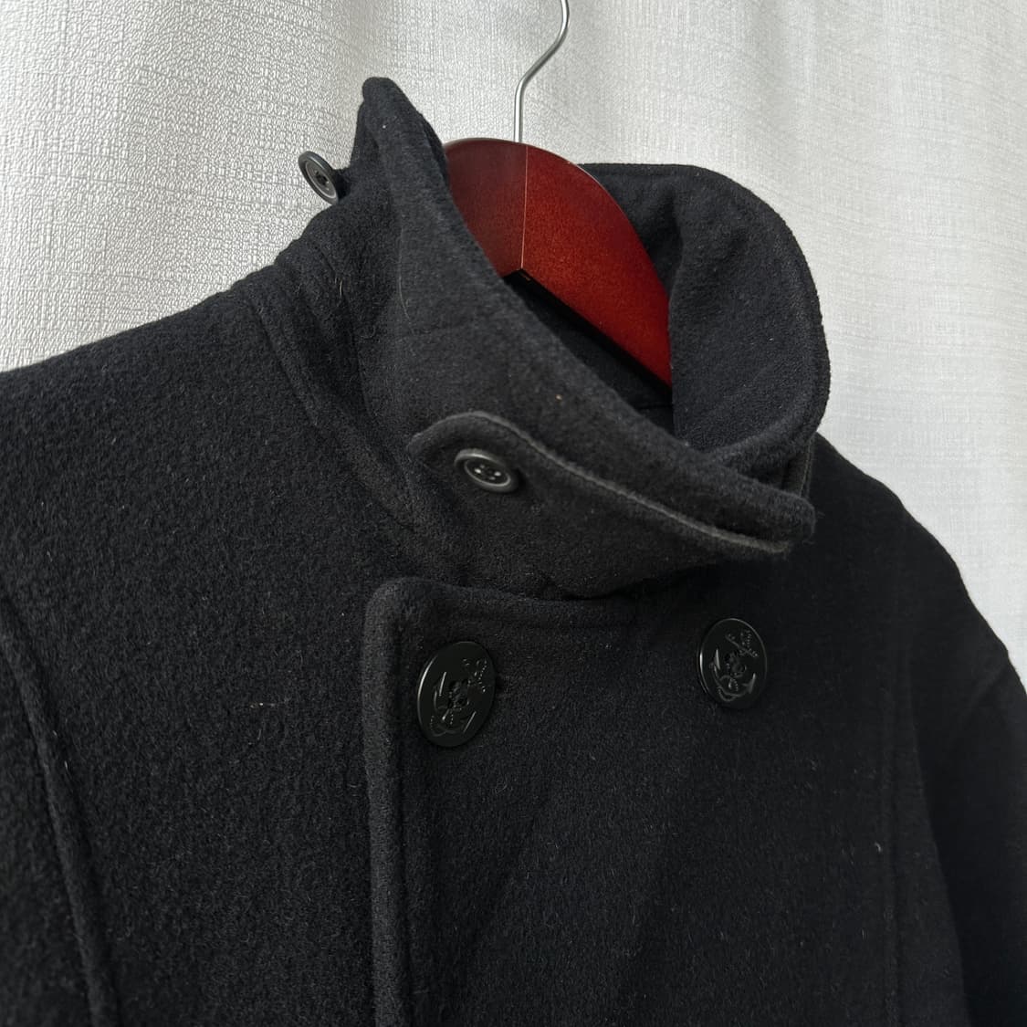 울리치 클래식 울혼방 피코트 블랙 M 상품이미지4