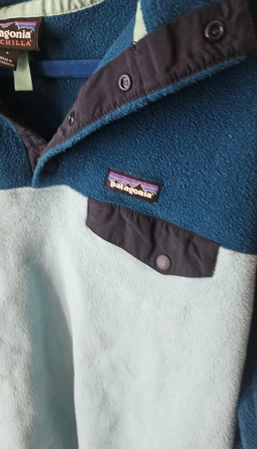 파타고니아 신칠라 스냅티 L (네이비/스카이블루)  상품이미지3