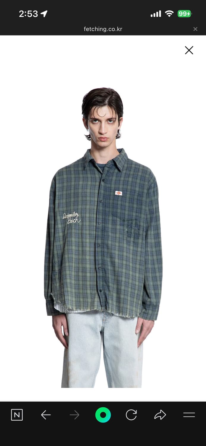 팔리할리우드 플란넬 체크셔츠 m사이즈 구매 상품이미지4