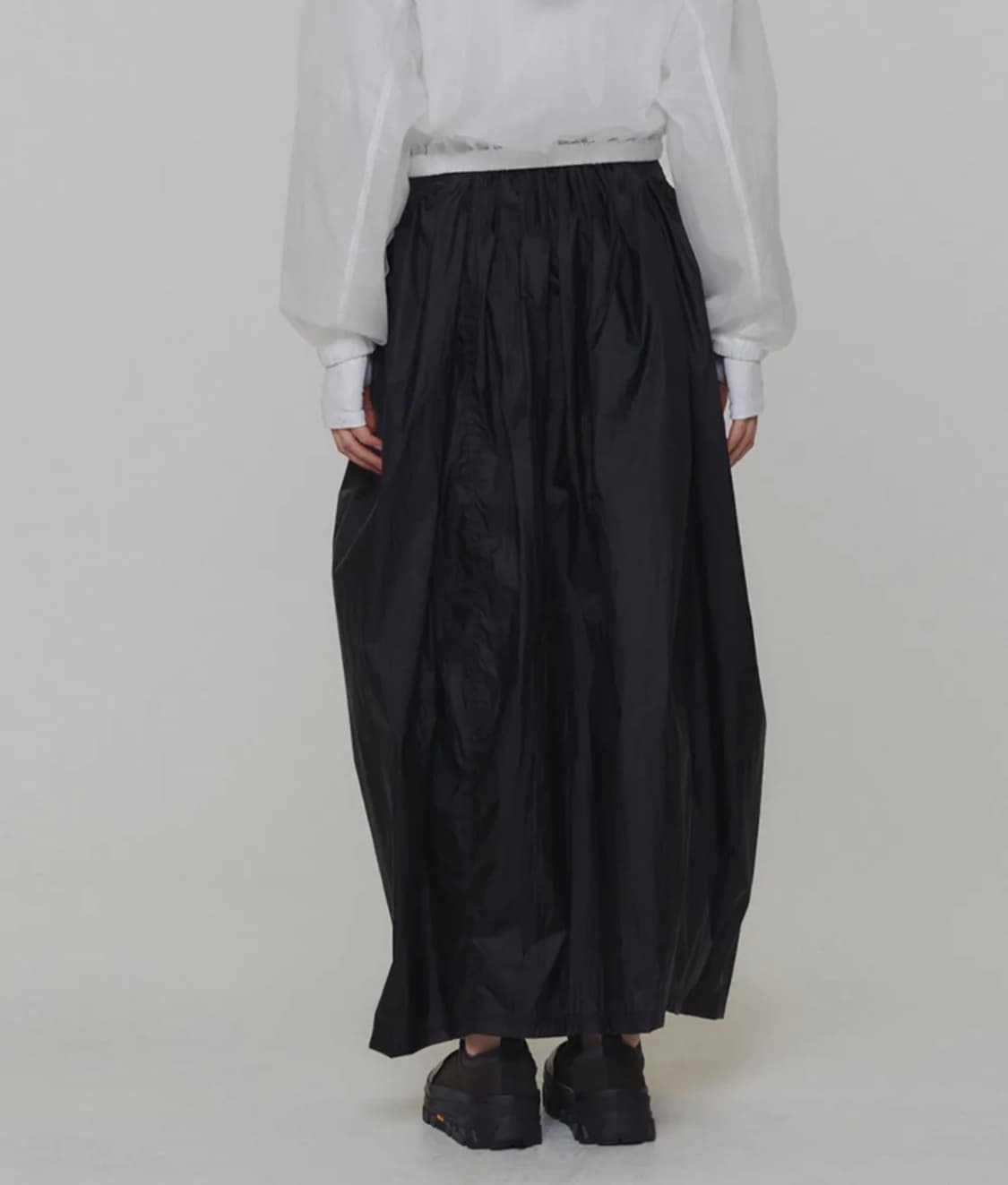 새상품 )) 아모멘토 레이어드 셔링 스커트 상품이미지3