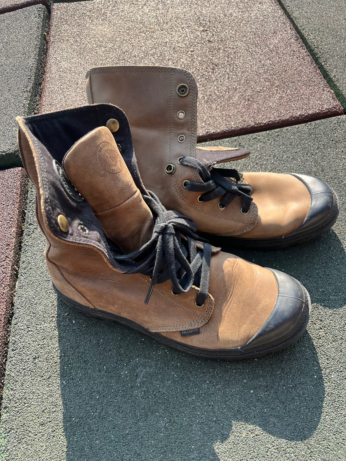 팔라디움 브라운 캔버스 부츠 상품이미지1