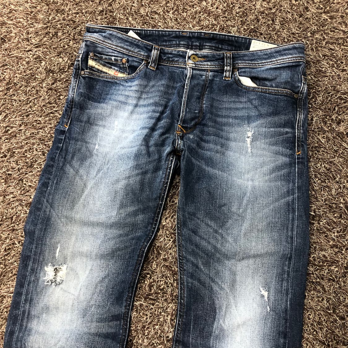 디젤 VIKER 디스 워싱 데미지 데님 팬츠 상품이미지2