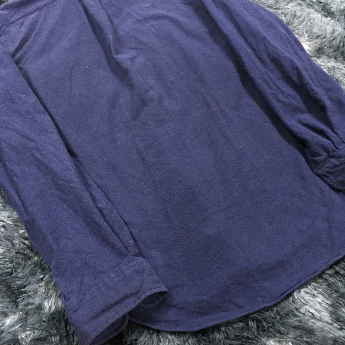 투티/0327 폴로 랄프로렌 울 캐시미어 긴팔셔츠 네이비 퍼플 클래식 핏 상품이미지6