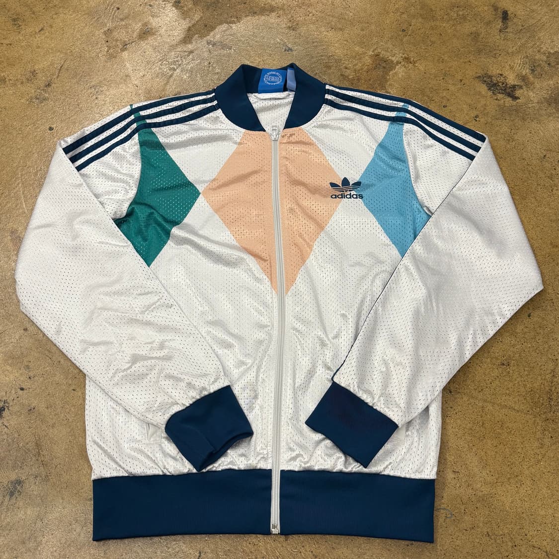 [정품/105] 아디다스 컬러블록 메쉬 트랙탑 져지 b19 상품이미지2