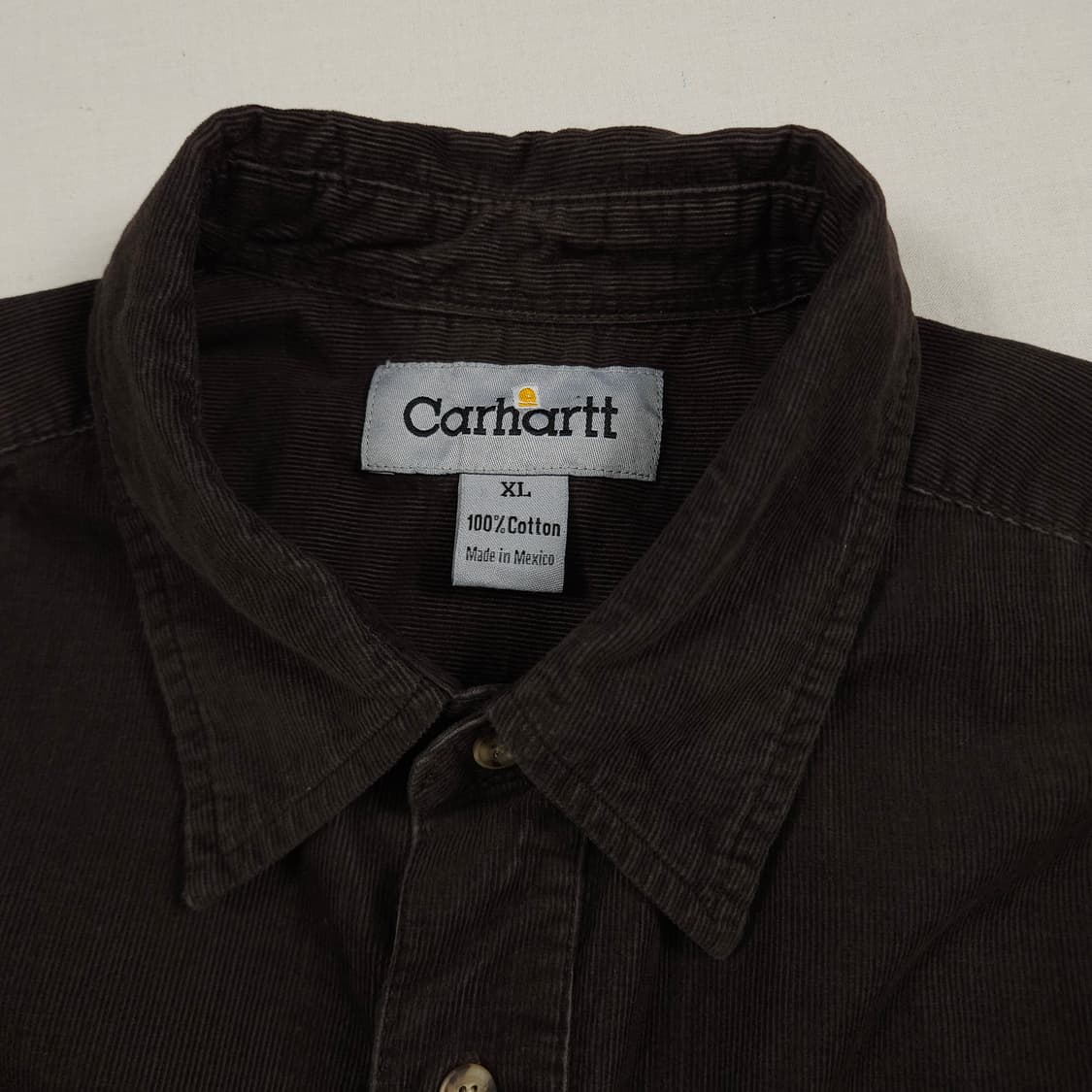 XL(105) 칼하트 리워크 코듀로이셔츠 초코브라운 상품이미지4