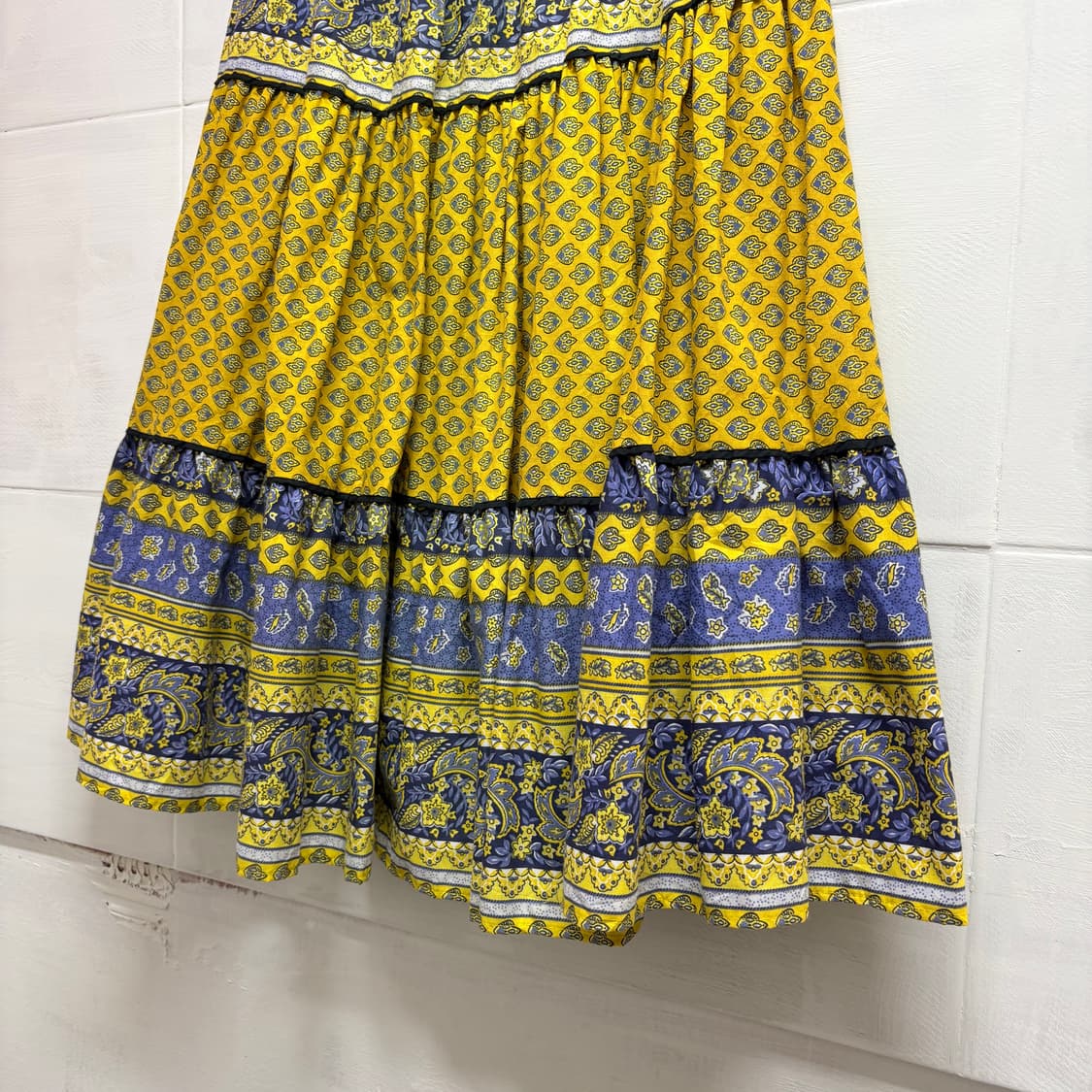 비비드 히피 에스틱 패턴 캉캉 스커트 JPN 상품이미지3