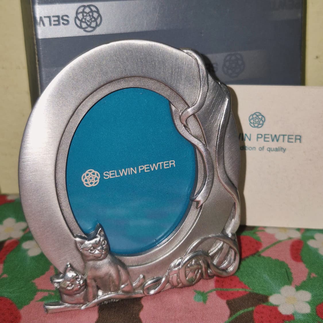 90s 레트로 퓨터 주석 털실 고양이 액자 상품이미지7