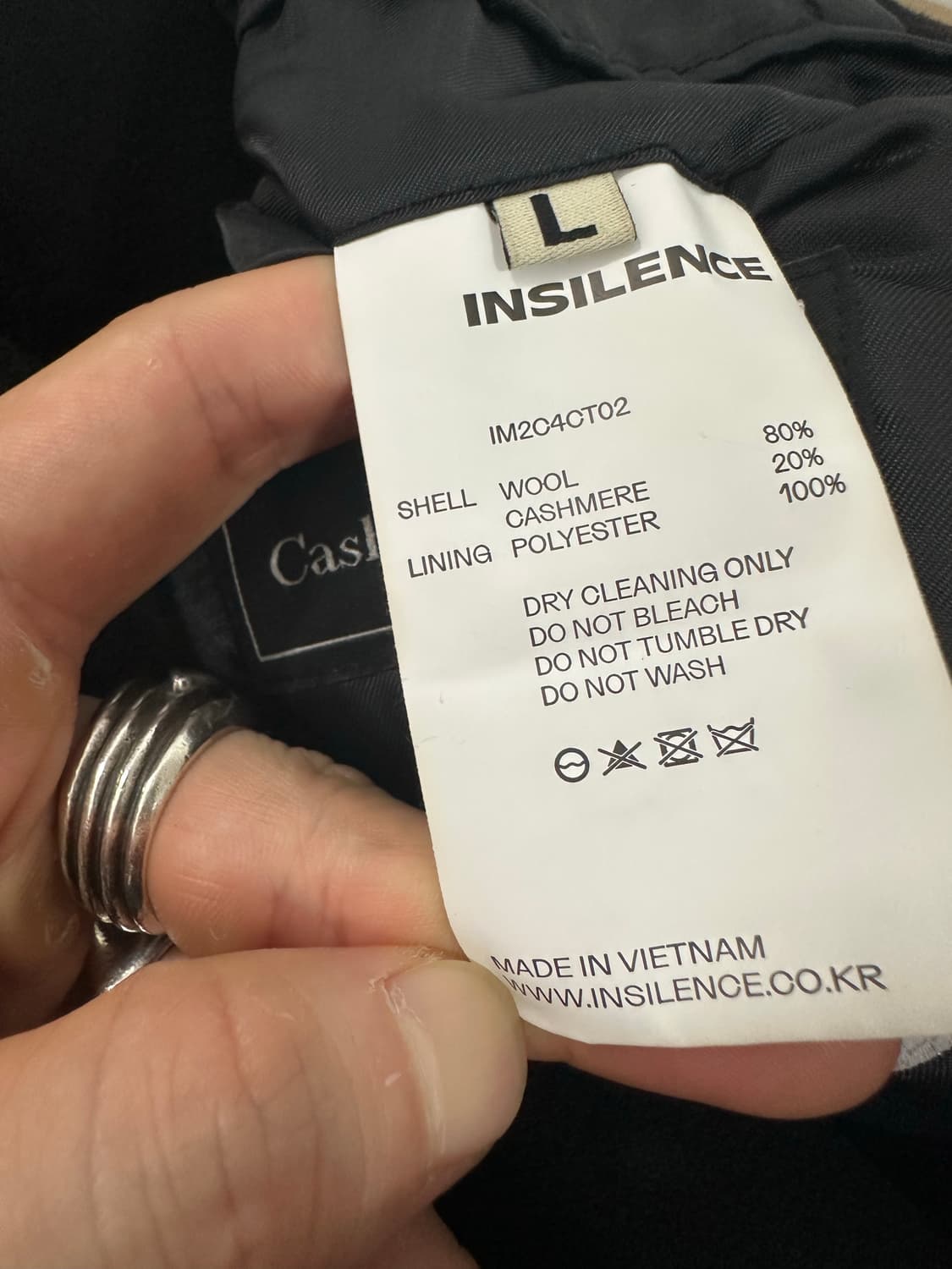 인사일런스 더블 롱 코트 상품이미지5