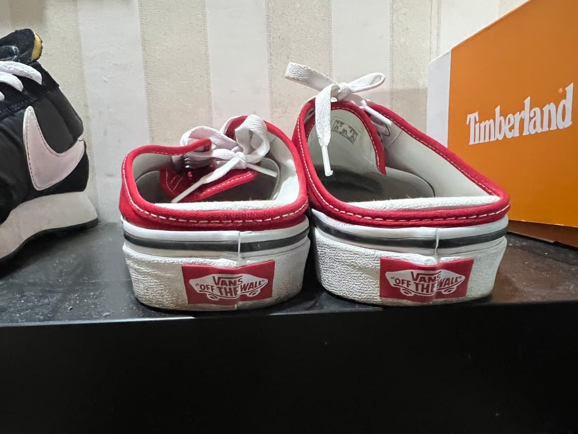 반스 어센틱 뮬 - 레이싱 레드:트루 화이트 상품이미지6