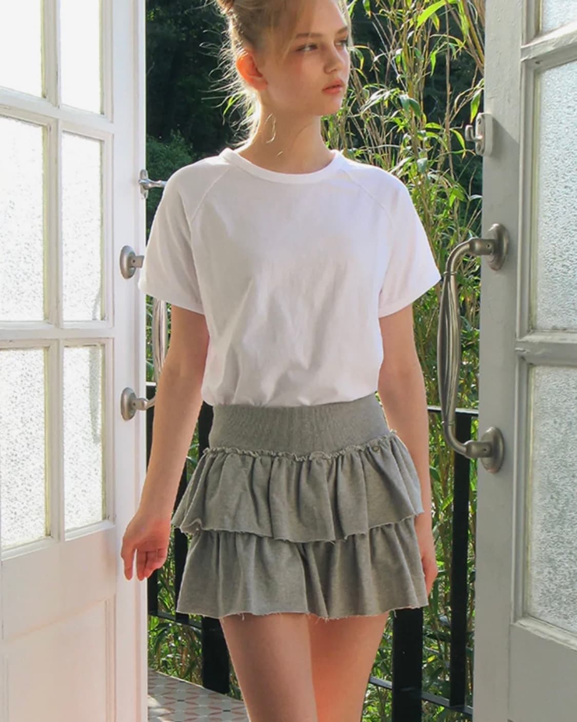 론론 캉캉 치마바지 (그레이) 상품이미지2