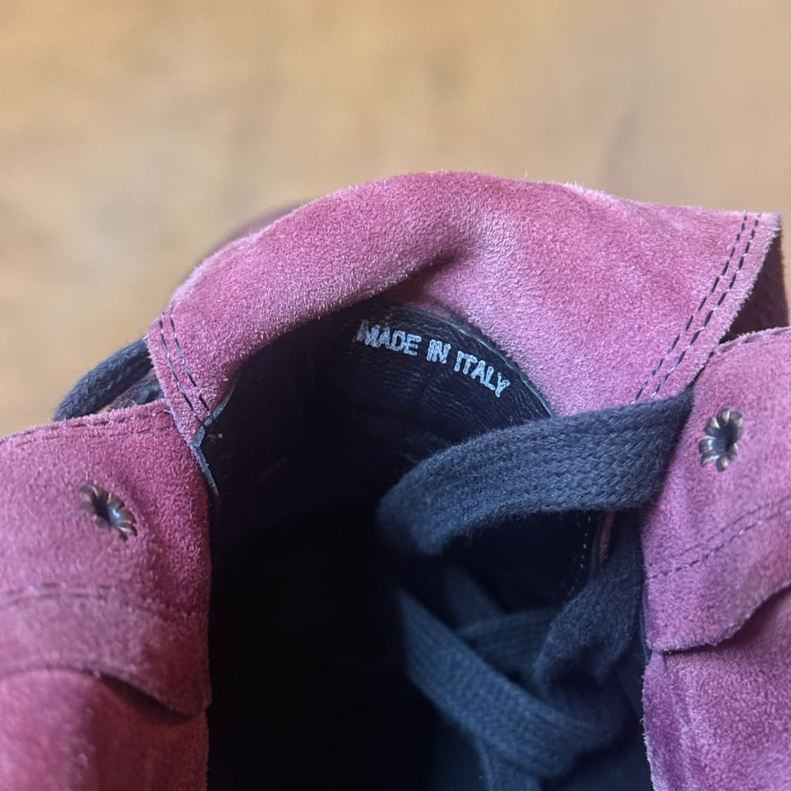 07SS 앤 드뮐미스터 퍼플 스웨이드 레더 스니커트 부츠 270 275 상품이미지9