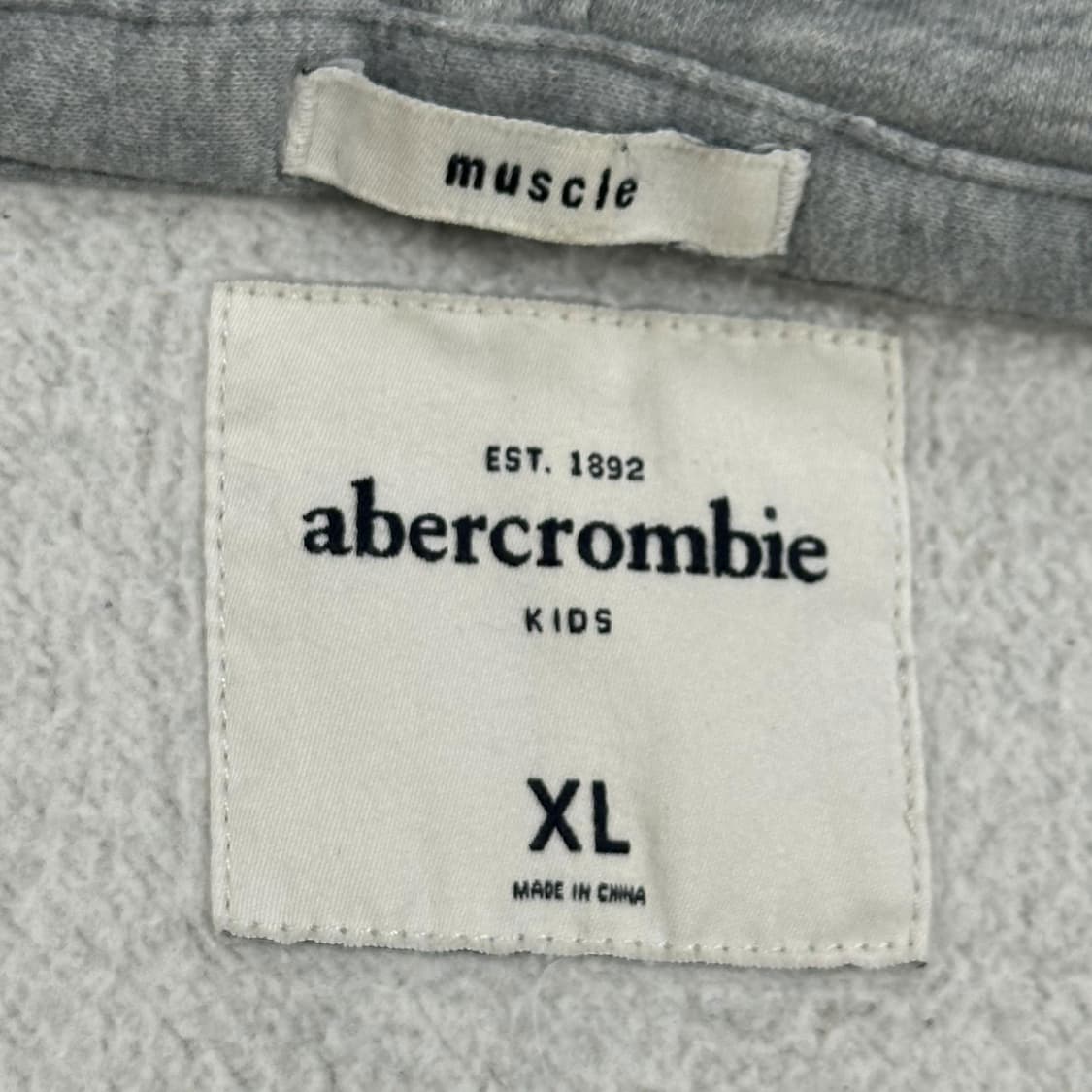 아베크롬비 og 걸즈 y2k 슬림핏 후드집업 그레이 걸즈XL 상품이미지6