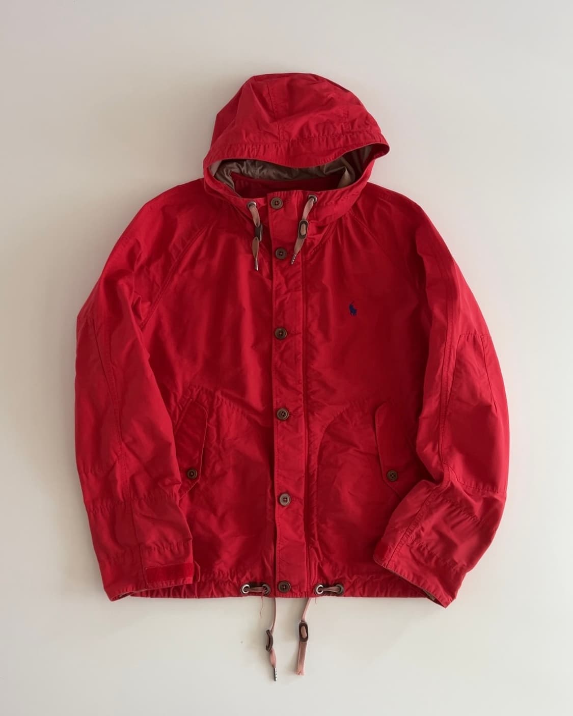 폴로 랄프로렌 레드 후드자켓 M 상품이미지1