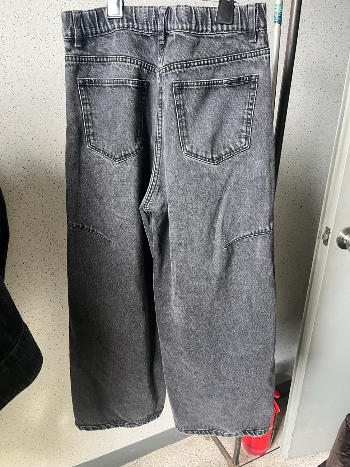 시스템 와이드 흑청데님 상품이미지2