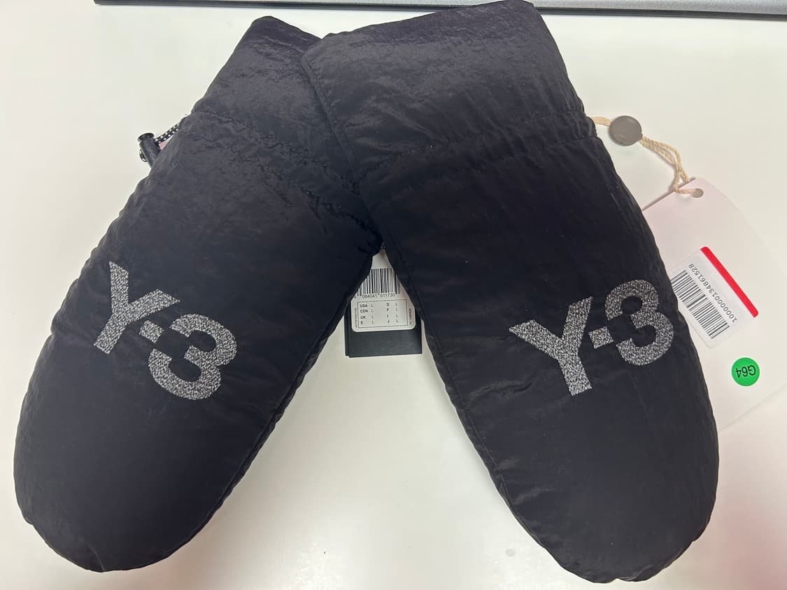 Y-3 블랙 패딩 벙어리 장갑 상품이미지1
