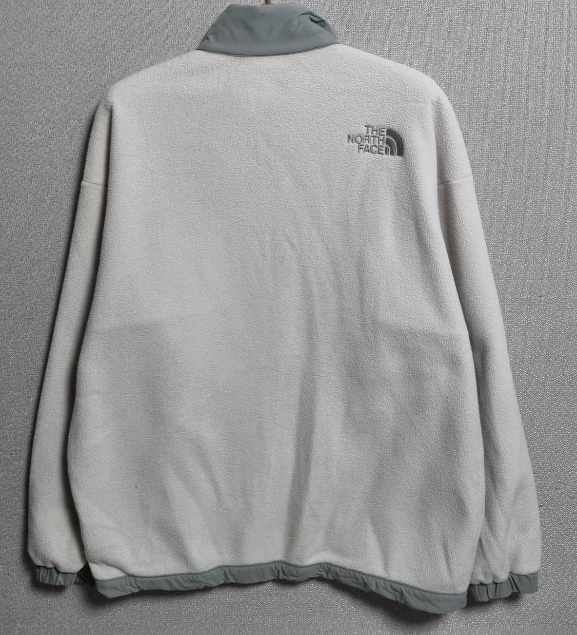 L (100) 노스페이스 아이보리/카키 후리스 플리스 집업 상품이미지2