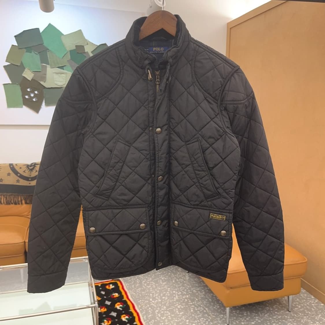 폴로 랄프로렌 코듀로이 카라 누빔 퀄팅 패딩 자켓 85 C06390 상품이미지3