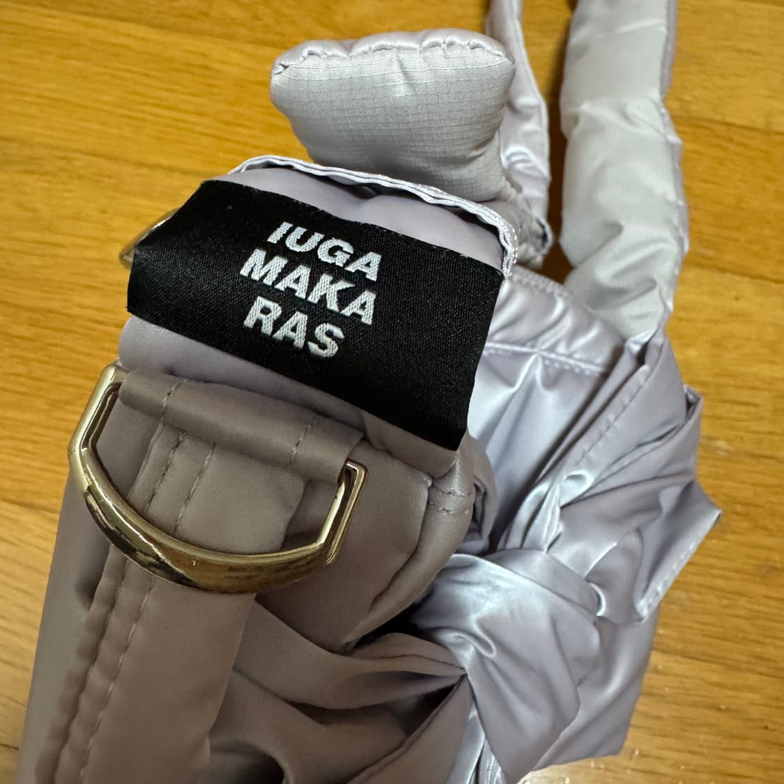 이우가마카라스 리본 패딩백 상품이미지6