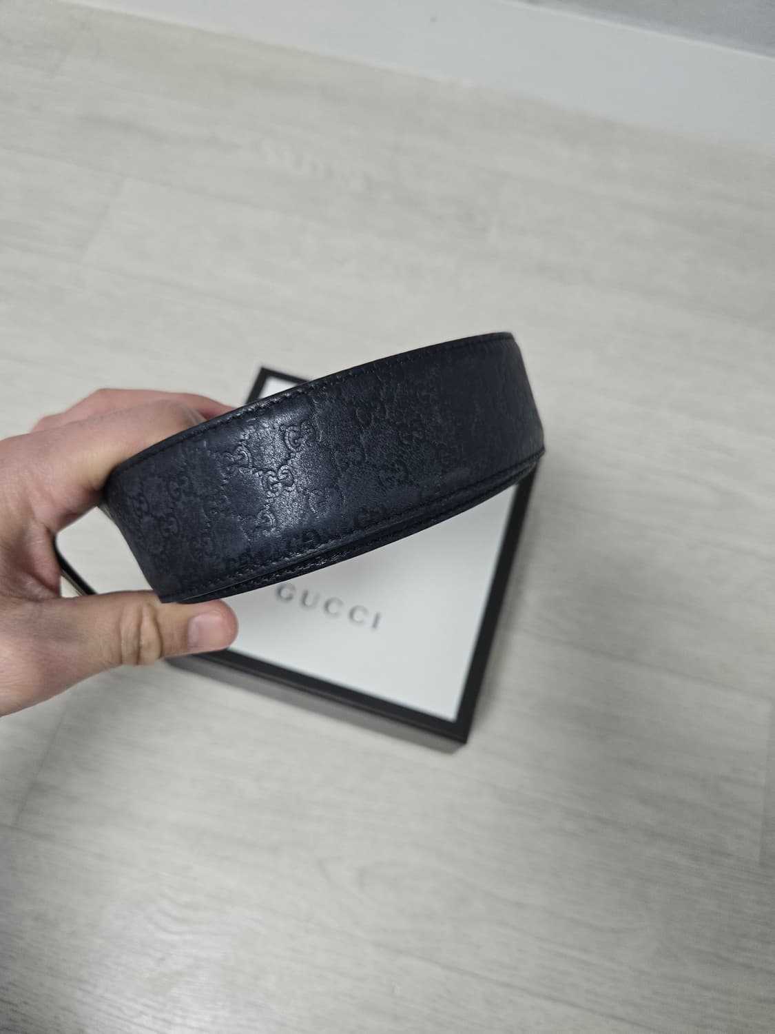 구찌벨트팝니다 네이비색상 상품이미지3