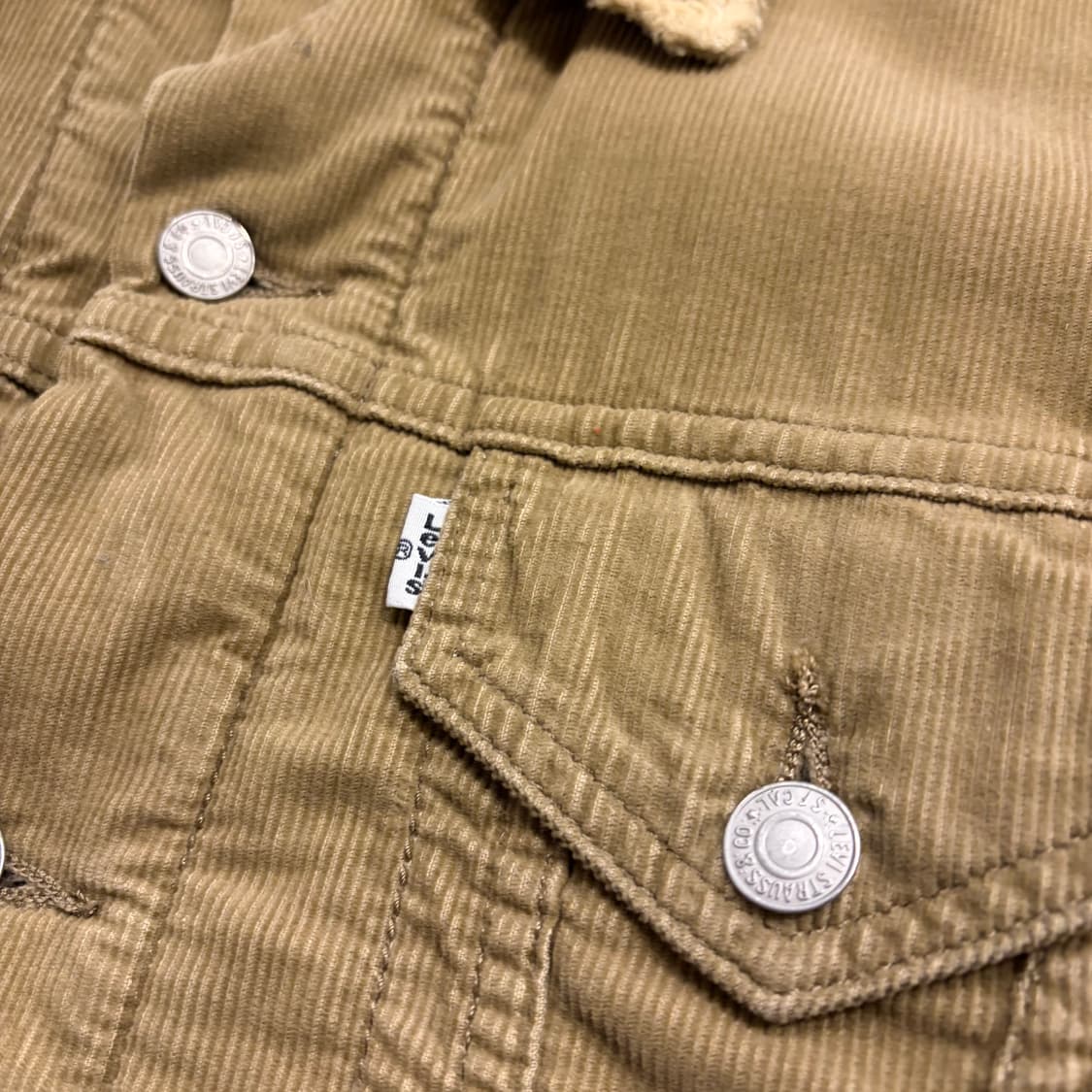 [M] 리바이스 코듀로이 쉐르파 트러커 자켓 B442 상품이미지4