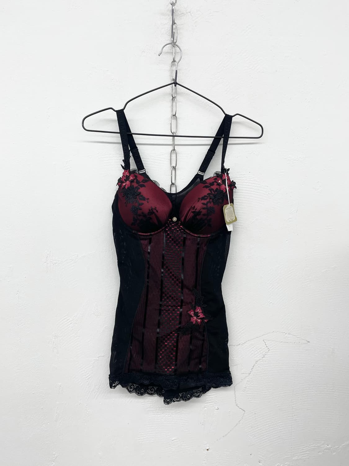 고딕 레드 레이스 코르셋 상품이미지4