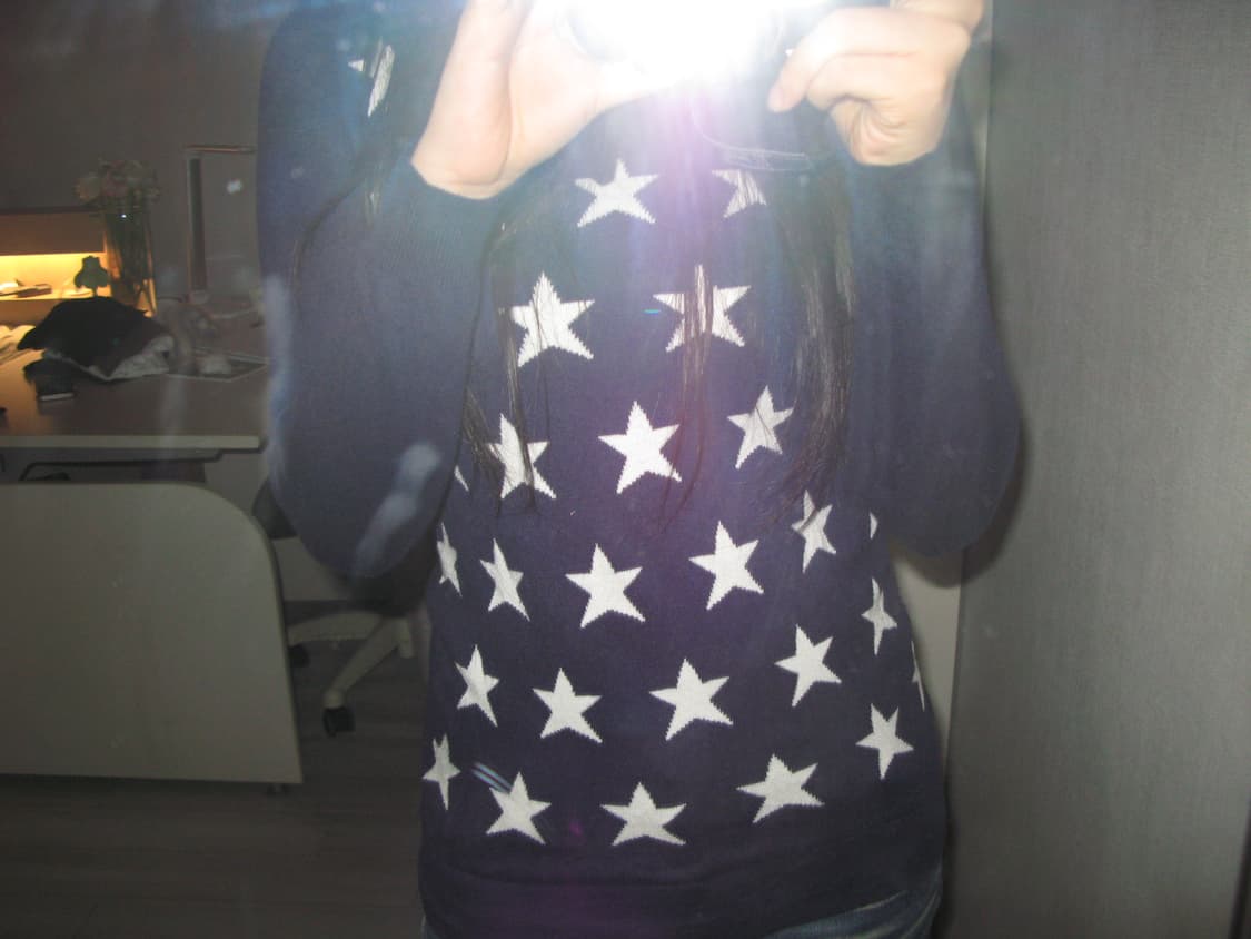 유니클로 울혼방 별 니트 Y2K star knitwear 상품이미지2