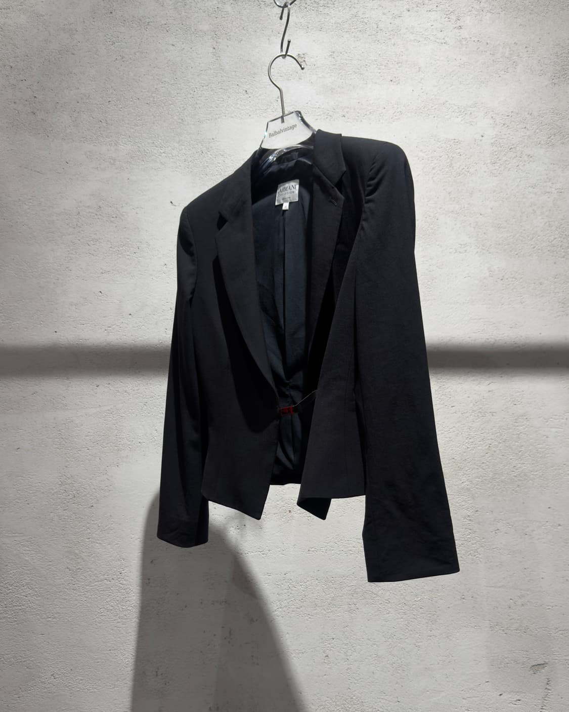 ARMANI COLLEZIONI 블랙 슬림 테일러드 자켓 상품이미지2