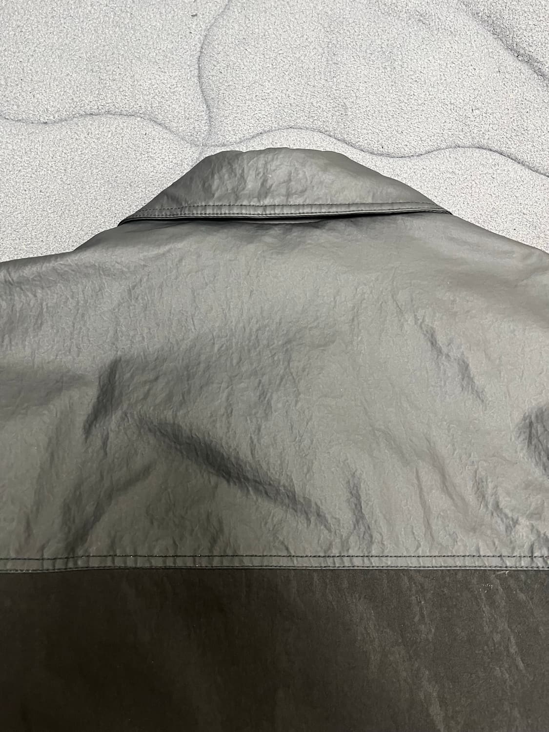 [XL] 디젤 나일론 레더 믹스 봄버 자켓 상품이미지7