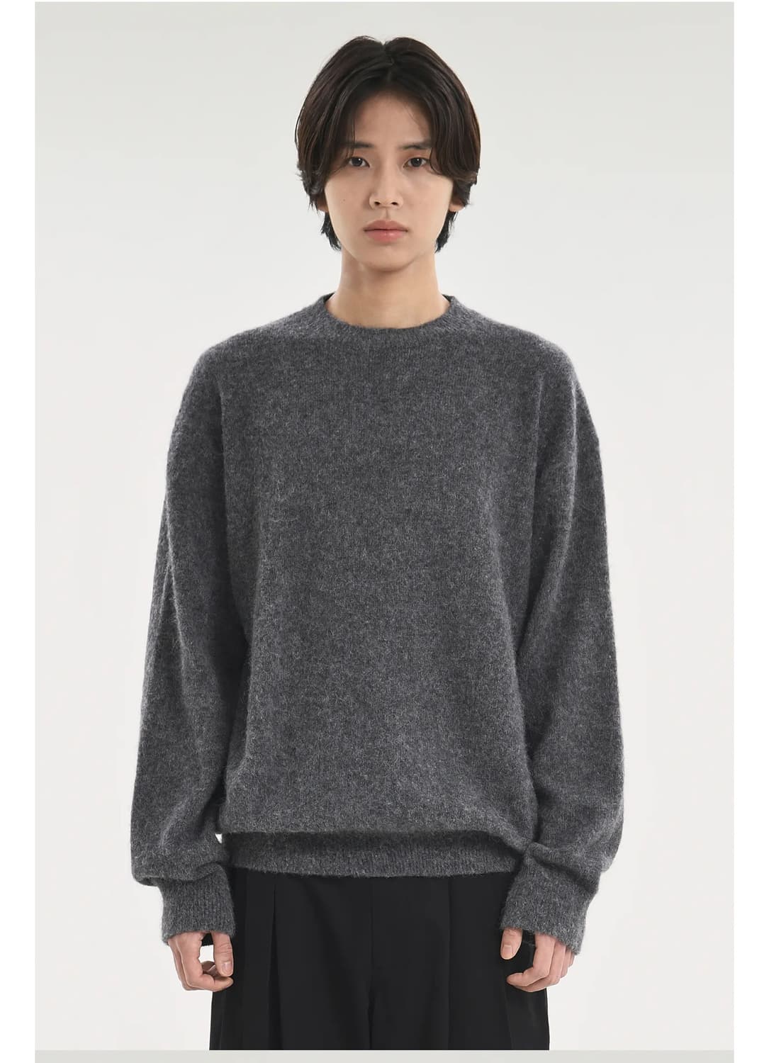 브라운야드 알파카 니트 챠콜  상품이미지4