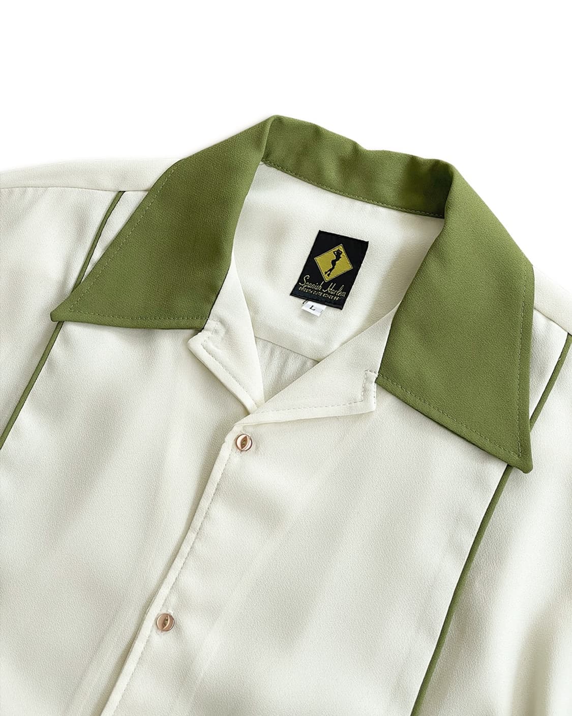 90s Spanish Harlem USA Bowling Shirt  상품이미지4