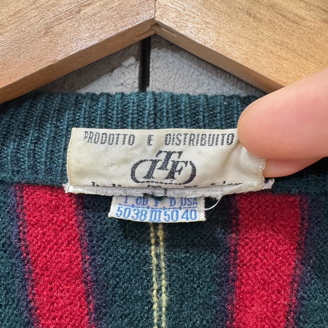 80s 발렌티노 버진울 가디건 made in ITALY (S) 상품이미지6