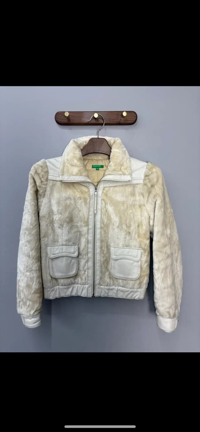 베네통 퍼 가죽디테일 자켓 H1789 상품이미지2