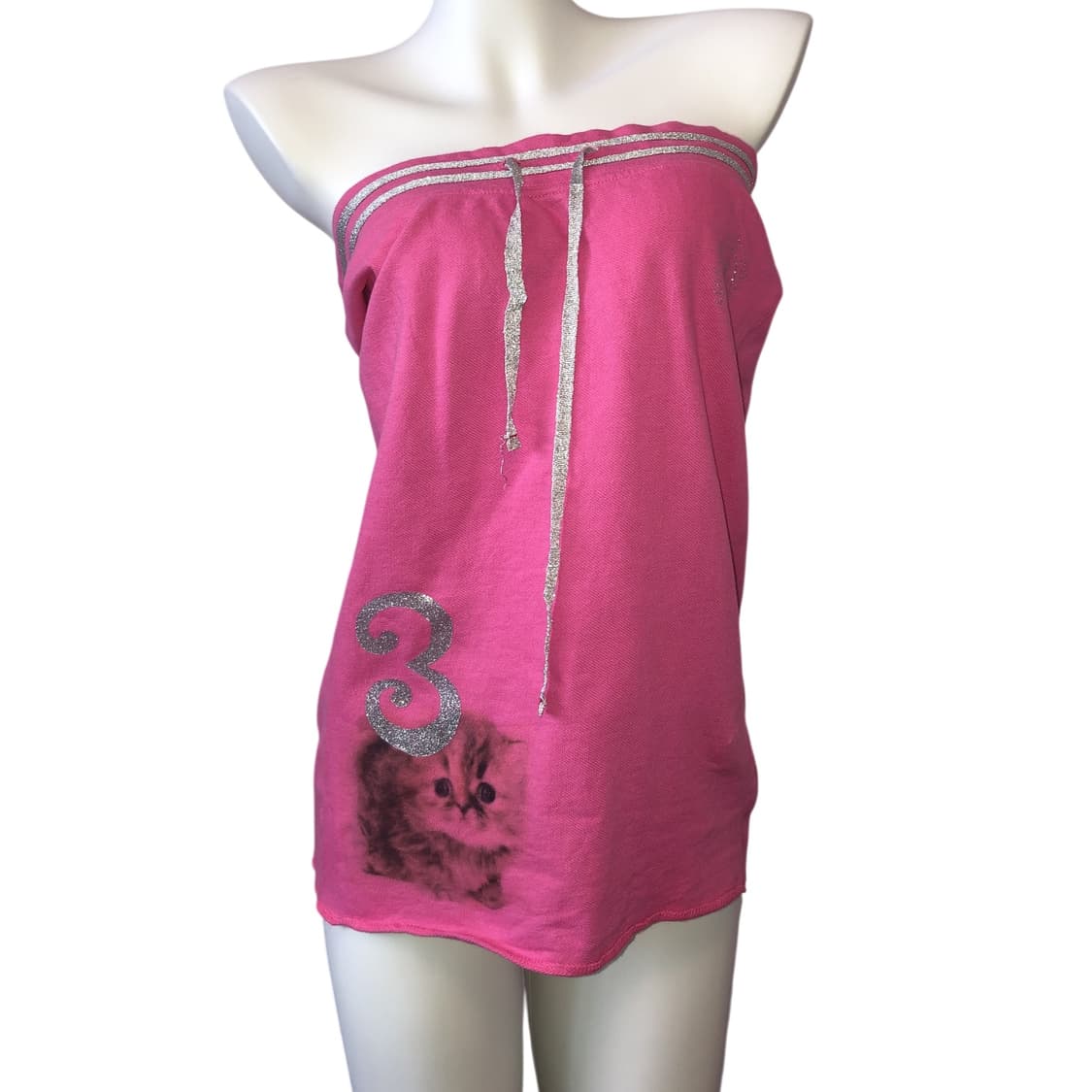 glitter pink baby cat midi sk (top) 상품이미지3