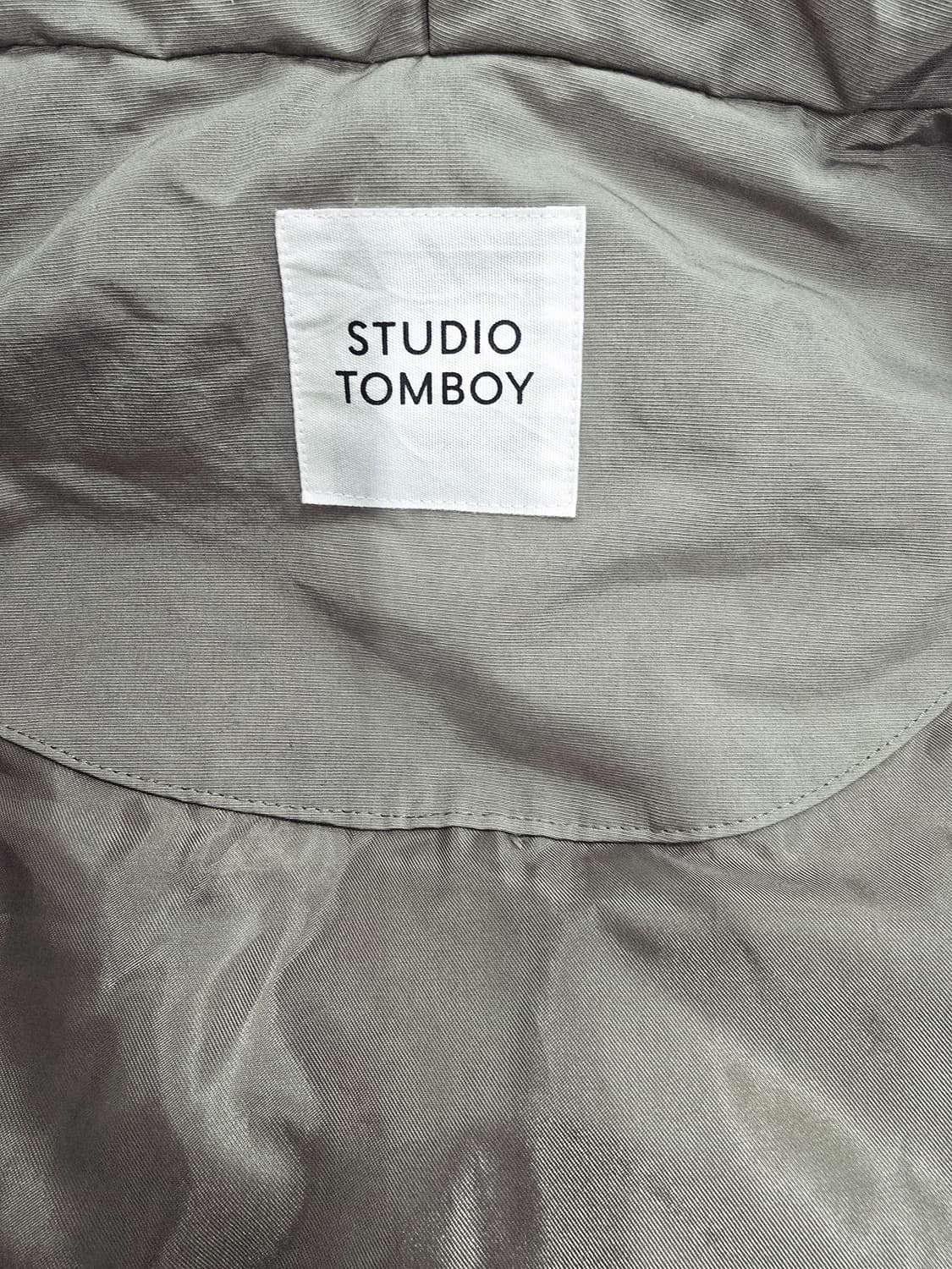 studio tomboy 롱 다운패딩 코트 카키 상품이미지7