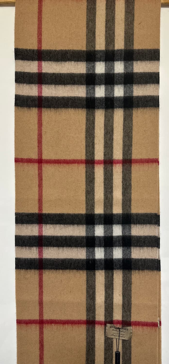 버버리 캐시미어 머플러 진베이지 남여공용 상품이미지3