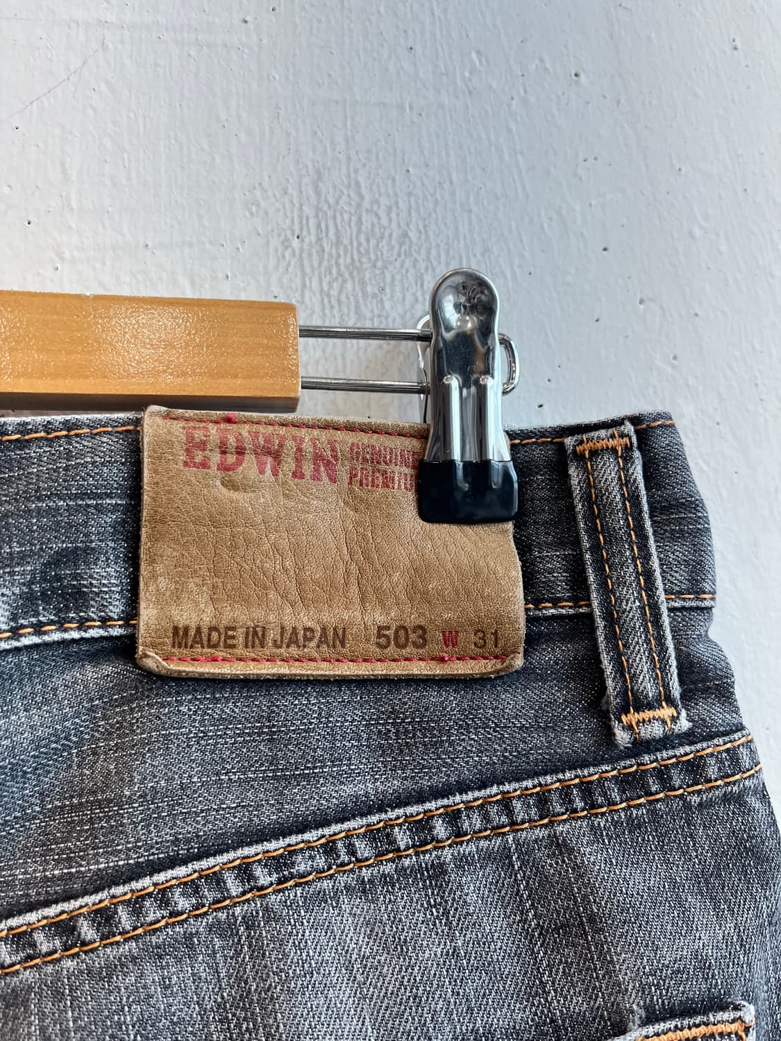 에드윈 재팬 503 블랙진 데님팬츠 Made in JAPAN 상품이미지4