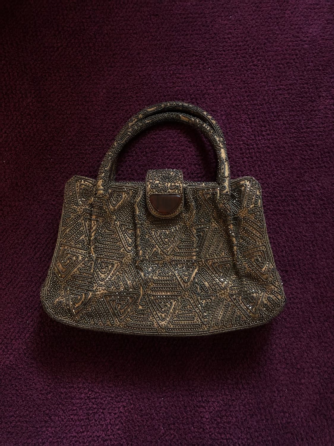 Beaded Tribal Pattern Handbag 상품이미지1