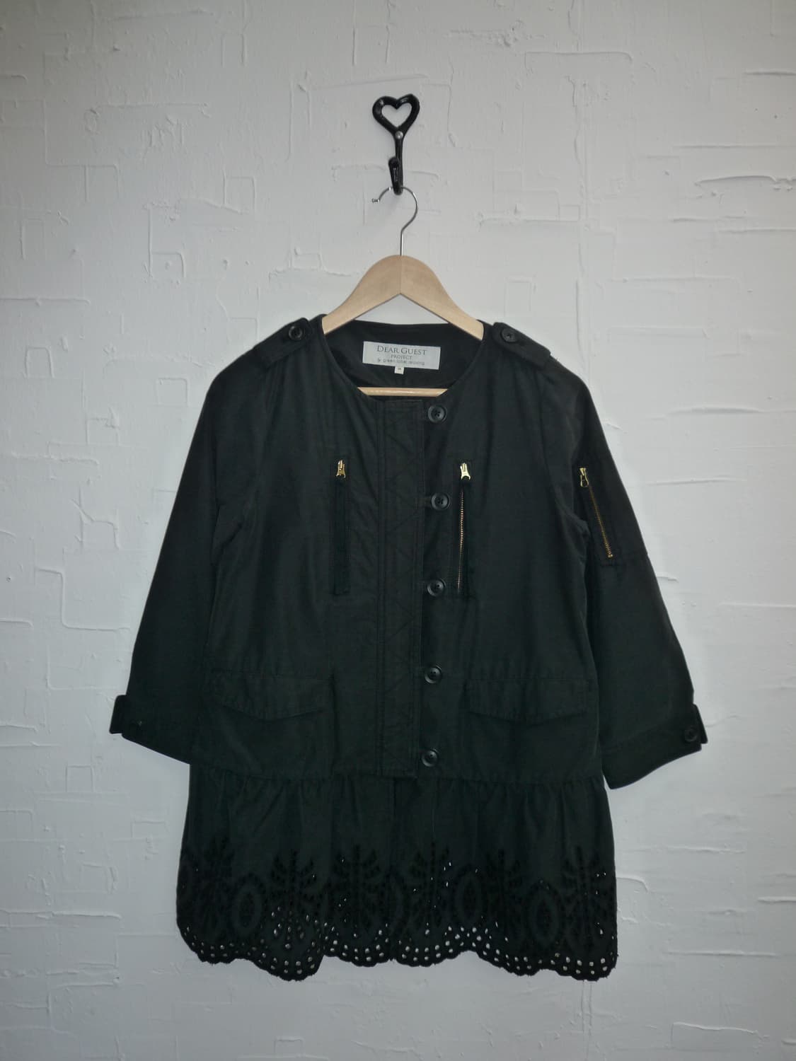 Floral cutout flare jacket 상품이미지3