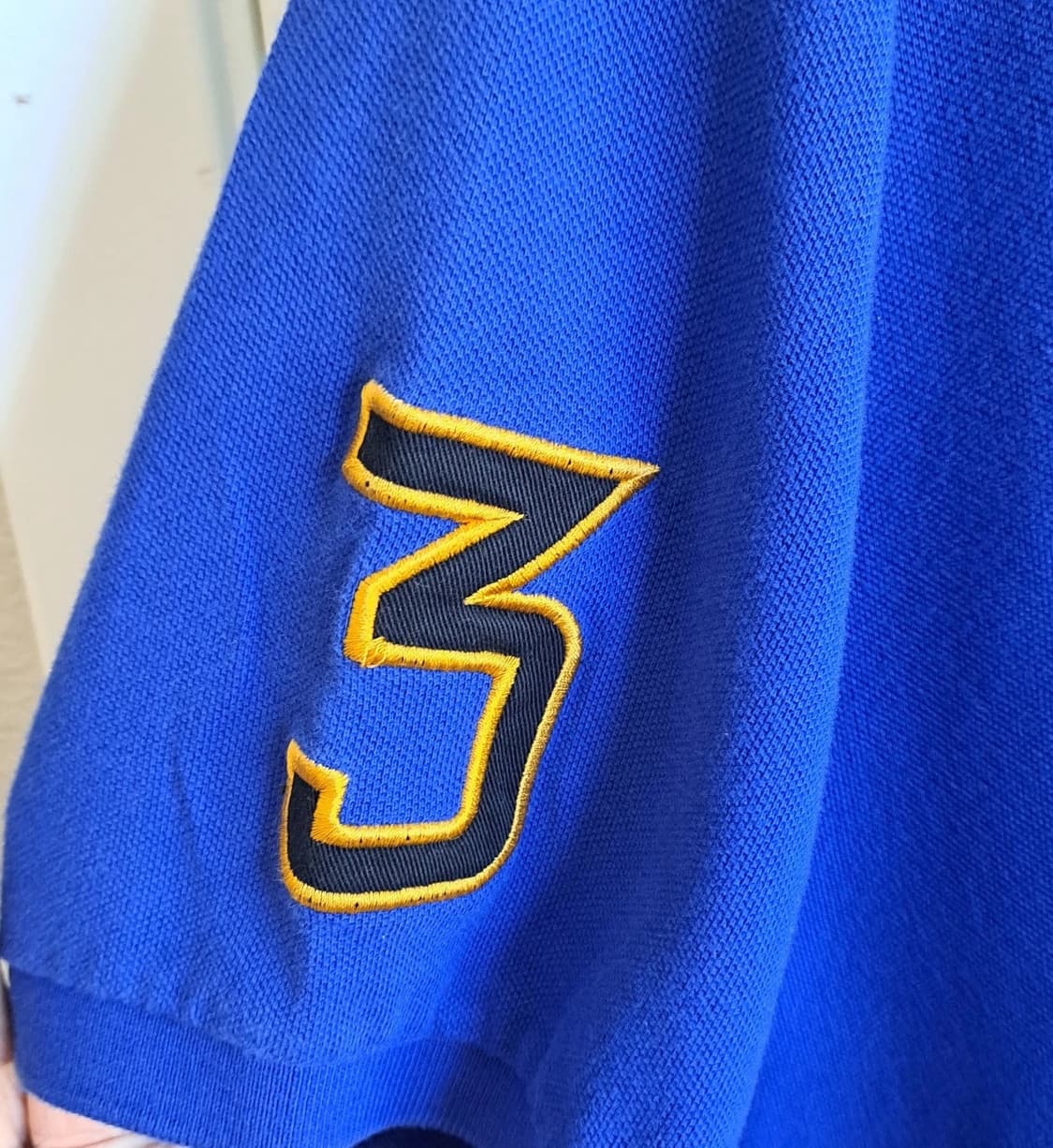 폴로 랄프로렌 빅포니 반팔 카라티 블루 옐로우 상품이미지3