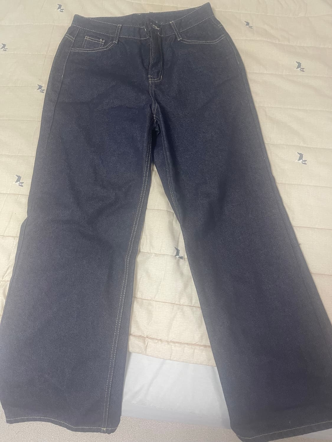 생지 와이드 데님 상품이미지1