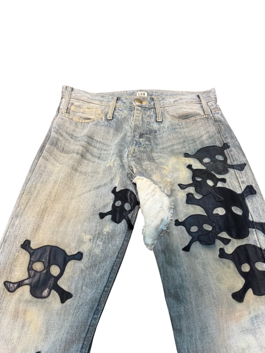 LGB Crazy Wolf Skull Patch Jeans 상품이미지3