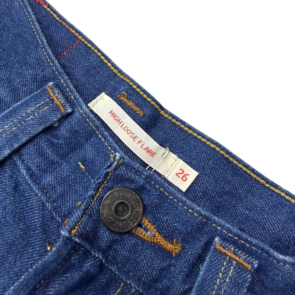 리바이스 레드탭 데님 그라데이션 와이드 부츠컷 플레어진 상품이미지7