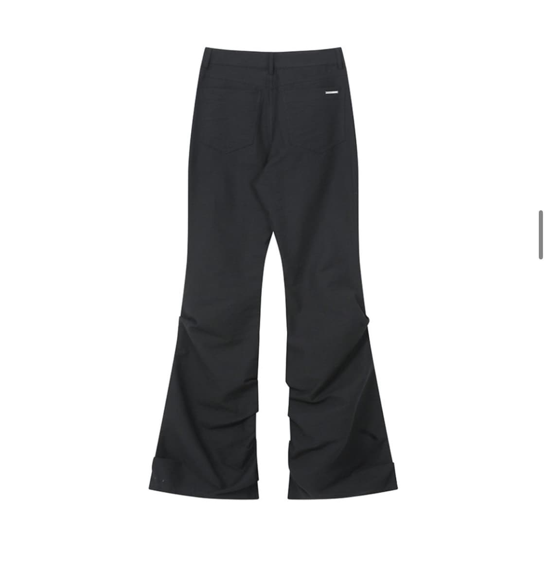 미세키서울 코튼 셔링 부츠컷 팬츠 블랙 2사이즈 상품이미지2