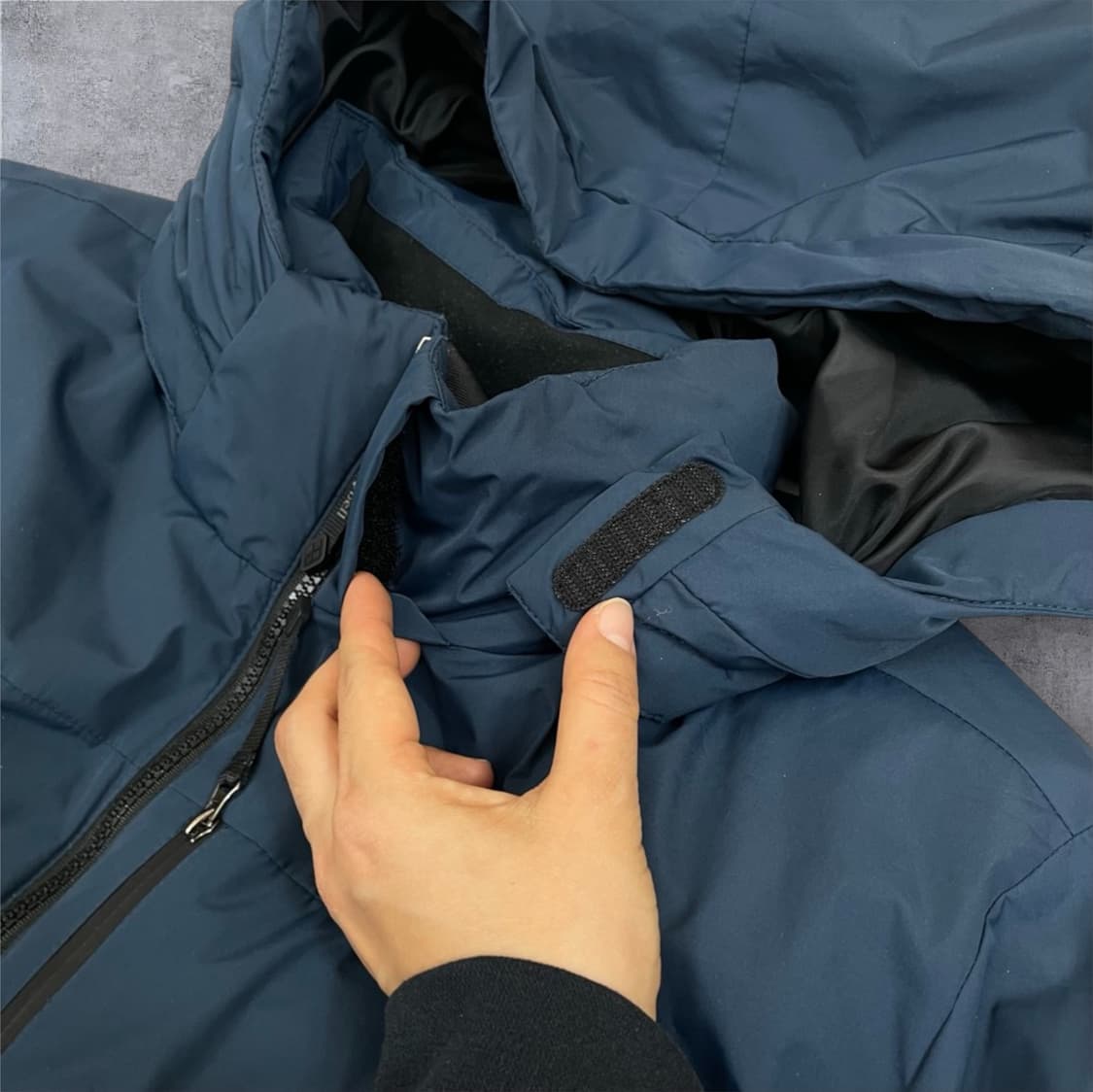 몽벨 Mont-bell 진블루 3D 후드 패딩 105 상품이미지5